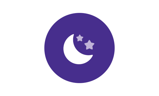 Johnson’s® baby bedtime routine quiet time moon icon